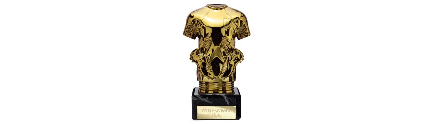 FUSION LEGEND SHIRT AND BOOTS FOOTBALL RESIN TROPHY - 5 SIZES - 13.5CM - 21CM FUSION LEGEND SHIRT AND BOOTS FOOTBALL RESIN TROPHY - 5 SIZES - 13.5CM - 21CM